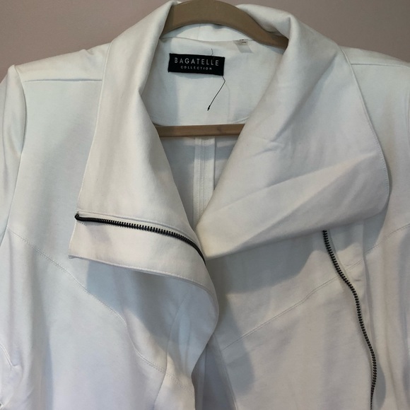 Bagatelle | Ladies M | White Zip Jacket - Picture 4 of 7